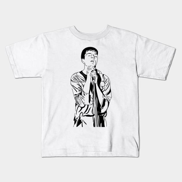 Ian Curtis - Joy Division Kids T-Shirt by JoannaPearson